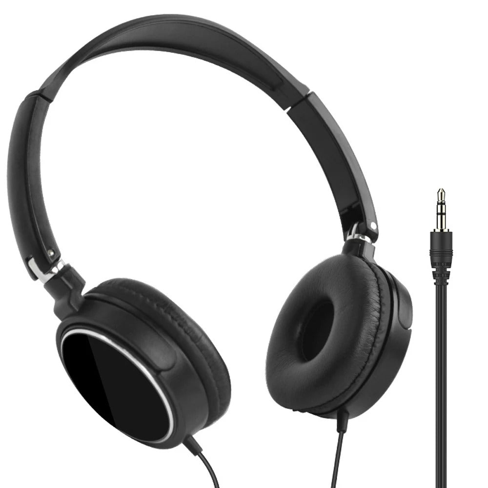 Foldable Wired Headphones 3.5mm – Stereo Gaming Headset